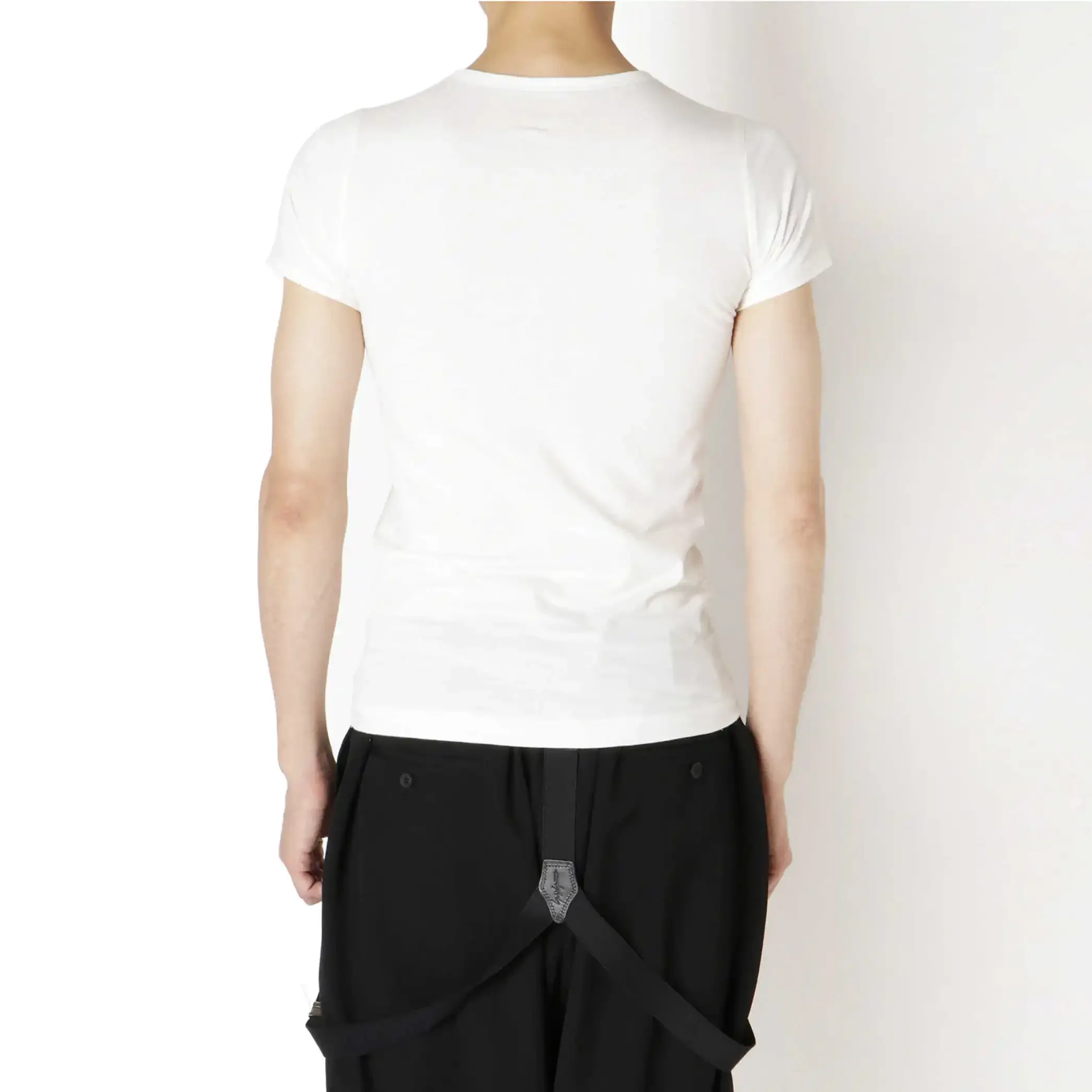 YOJI OOAK 24 ساعة معا صورة طباعة الأبيض الكلب المشي القطن سليم تي شيرت مجسمة قصيرة الأكمام المحملة