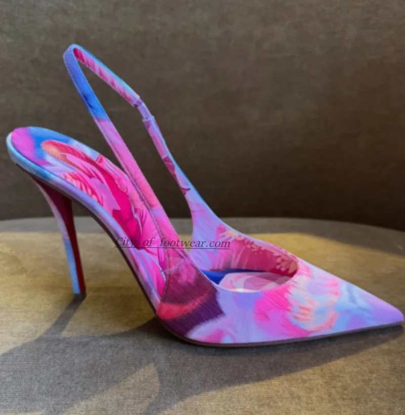 Florale sexy Satin-Pumps mit spitzer Zehenpartie für Damen, Leder 2026 Stilettos, Braut-High-Heels, luxuriöse Designer-Party- und Hochzeitsschuhe