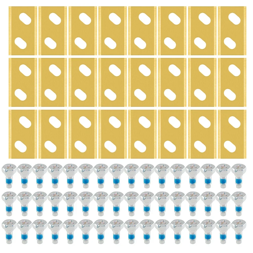 24 szt. Ostrza tnące do kosiarki z zestawem śrub ze stali nierdzewnej zamiennik do kosiarki automatycznej Robomow naprawa kosiarki