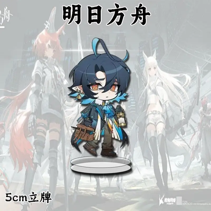 Q 버전 애니메이션 아크나이츠 칼시트 아미야 닥터 테레사 아크릴 피규어 스탠드 모델 책상 장식 팬 컬렉션 DIY 소품 선물
