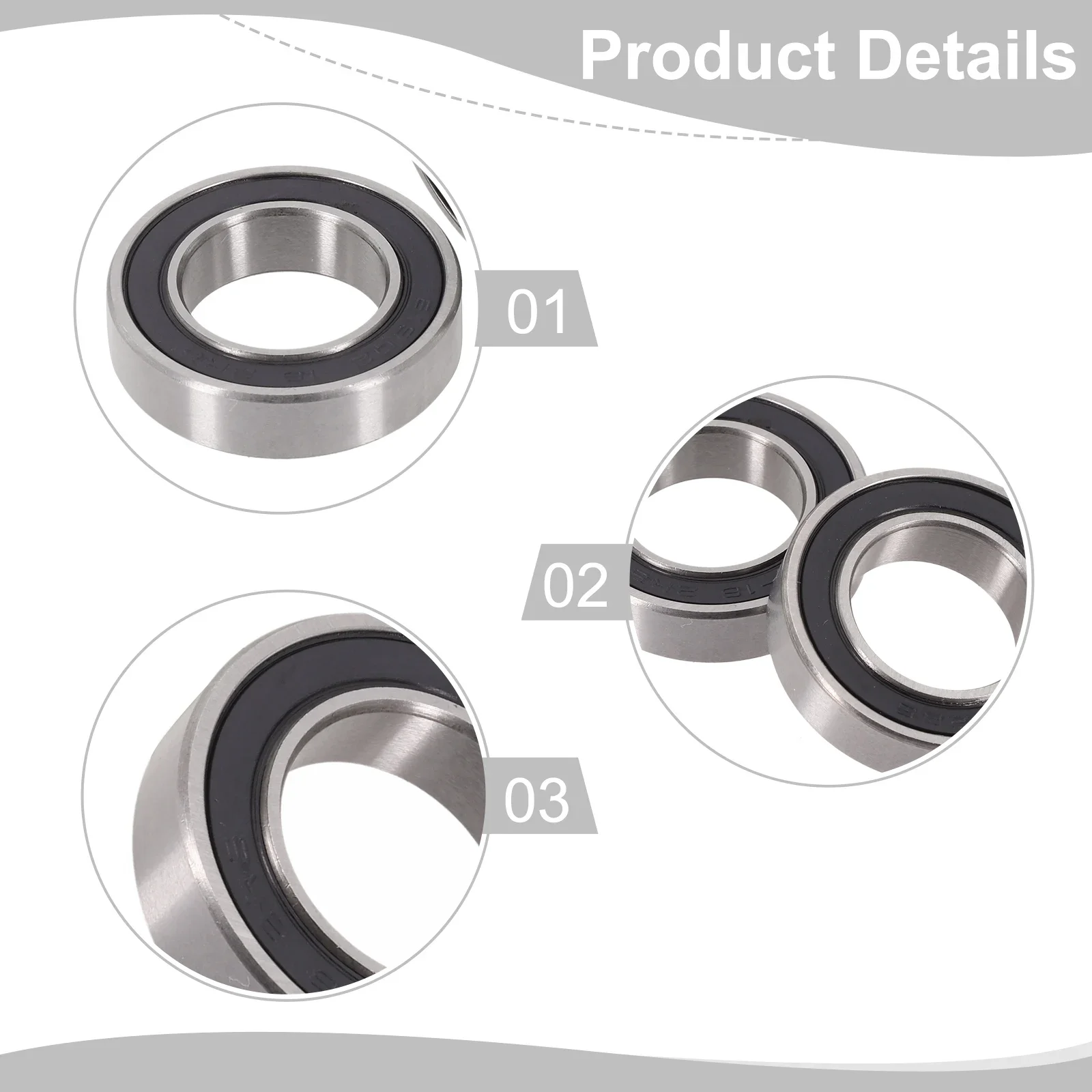 2pcs 163110-2RS Bicycle Bearing SteelFlower Drum Bearing 16*31*10mm Bearing Mountain Bike Bicycle Spare Parts Bicycle Parts