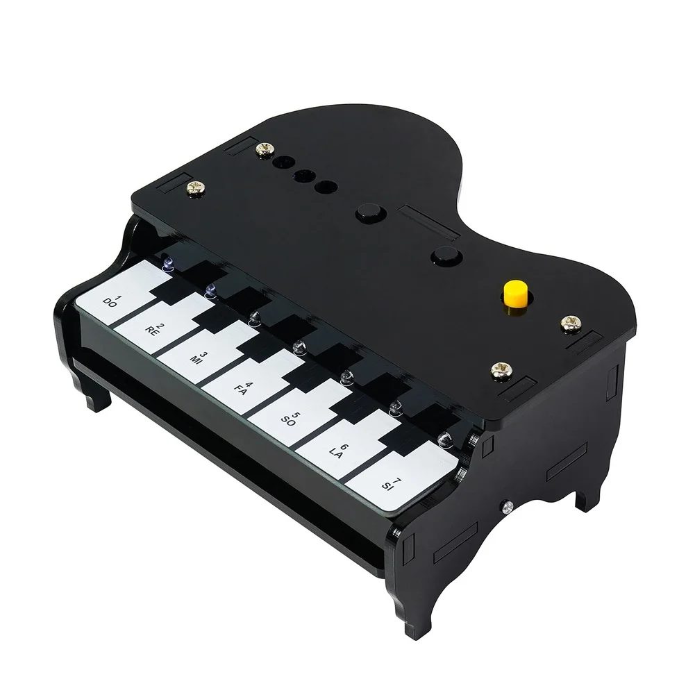 DIY Electronic Piano Kit With Graphical Programming, 12 Sound Effects & 7 Songs Soldering Practice For STEM Learning