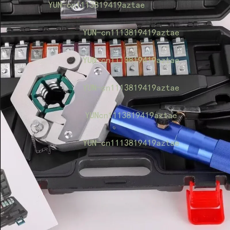 8T Manual Hydraulic Pipe Crimp Press Tool Auto Air Conditioning A/C Hose Crimping Machine For Automobile Refrigeration Line