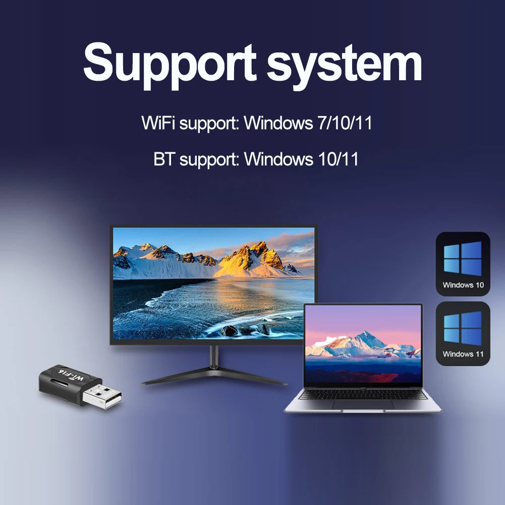 WiFi6 การ์ดเครือข่ายอัจฉริยะ Dual-Band Driver-ฟรีการ์ดเครือข่ายไร้สาย 900Mbps WiFi 6 อะแดปเตอร์ USB สําหรับ PC คอมพิวเตอร์