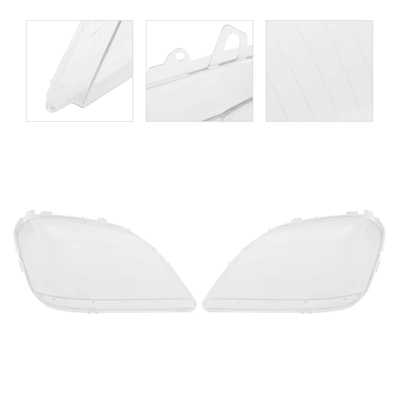 زوج غطاء عدسة المصباح الأمامي متوافق مع مرسيدس بنز ml Class W164 2006 2007 2008 غطاء عدسة المصباح الأمامي الأيسر والأيمن Cle