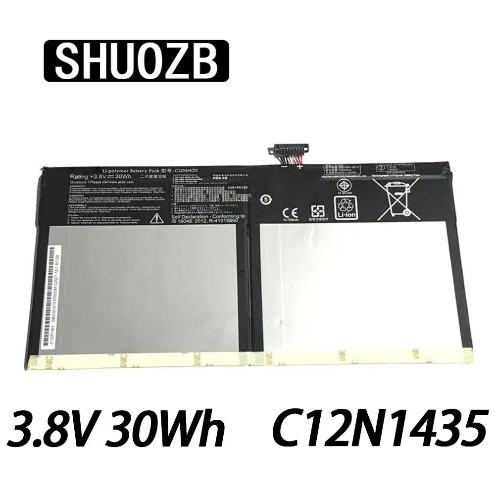 

SHUOZB C12N1435 Laptop Battery For ASUS T100HA T100HA-FU006T 10.1-Inch 2 in 1 Touchscreen Tablet battery 3.8V 30WH 7896mAh