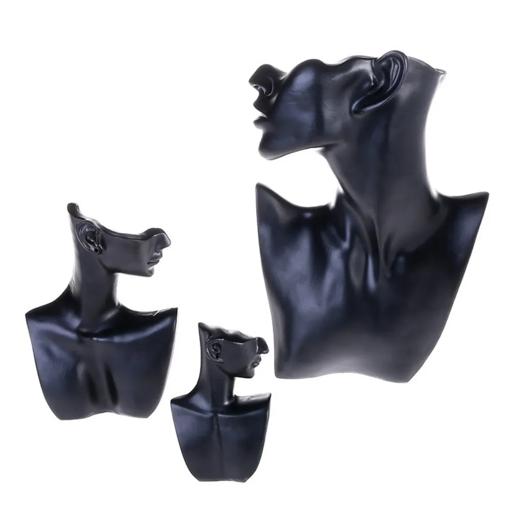 

Resin Mannequin Jewelry Display Stand Side Face Mannequin Head Bust Portrait Necklace Bracelets Earrings Holder Unique