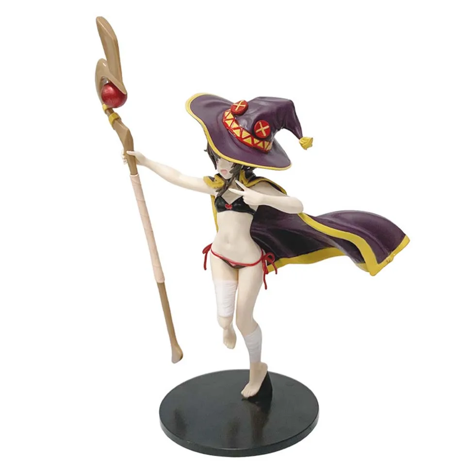 Heißer Verkauf Gottes Segen für diese wunderbare Welt 18 cm Megumin Actionfigur Niedliche Figur für Mädchen Dropshipping