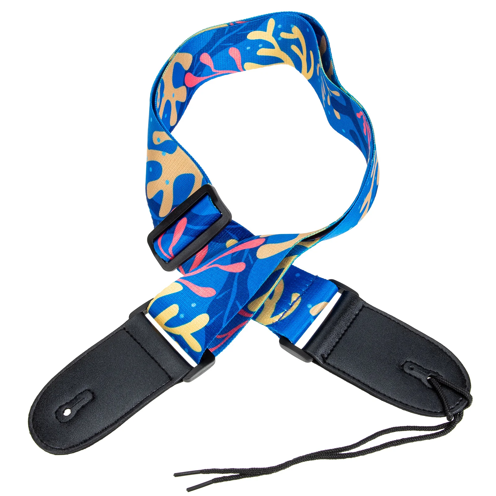 

Electric Guitar Acoustic Strap Decorative Belt for Kids Delicate Replacement Blue Folk Creative Student
