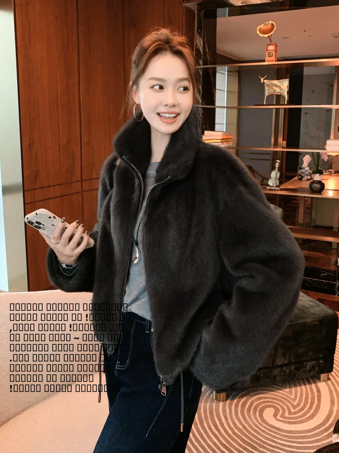 

Куртка из меха шиншиллы MeiYang с воротником-стойкой из вельвета, теплая, повседневная, для молодых женщин, свободного кроя, зимняя верхняя одежда