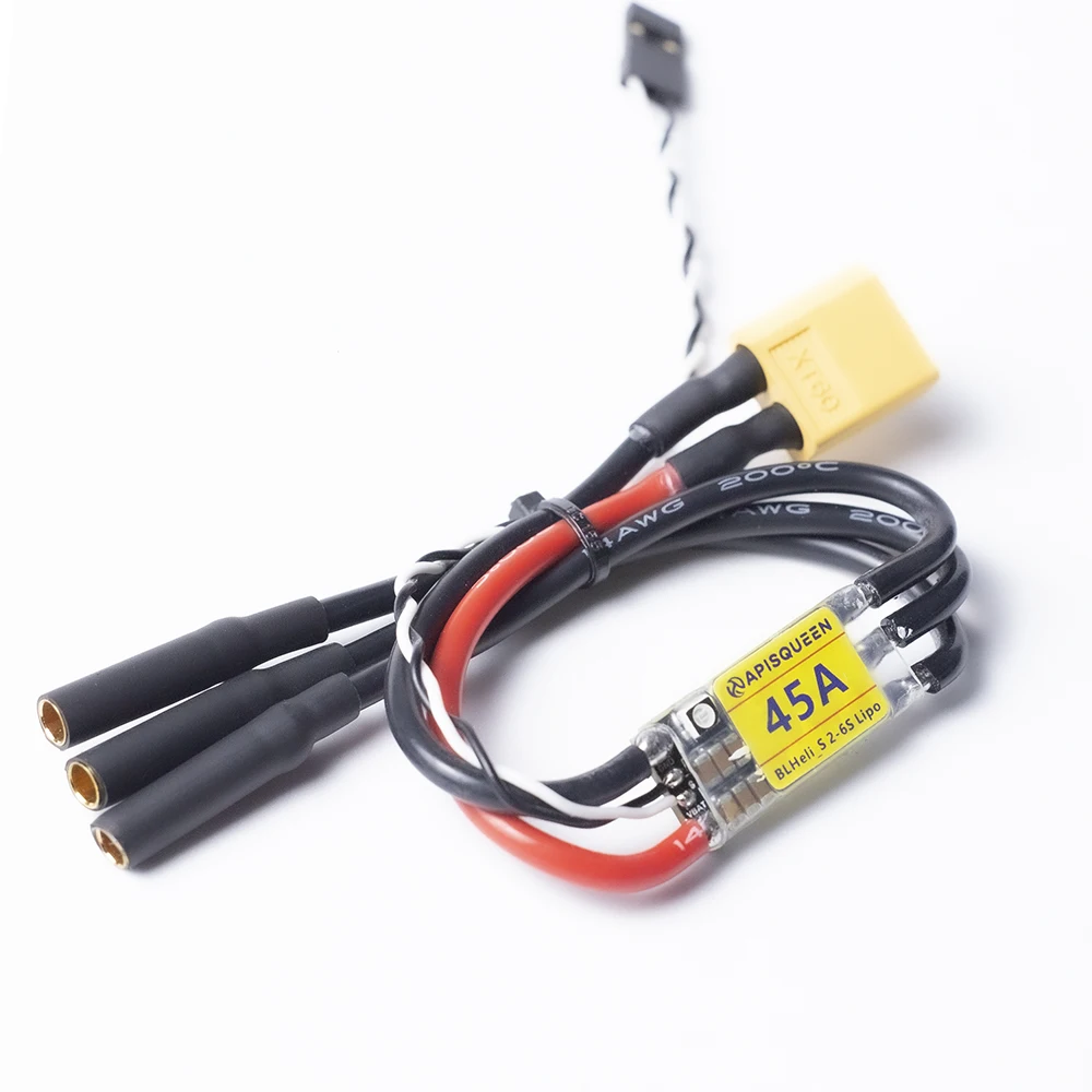 ApisQueen 2-6S 45A Bi-Directional Electronic Speed Controller ESC For Underwater Thruster/Motor/ROV