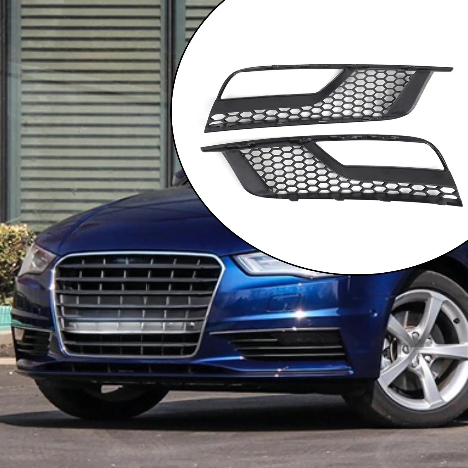 

Fog Light Cover Grille Trim Easy Installation 8V5807681A 8V5807682A Exterior Decoration Replace Parts for A3 Accessories