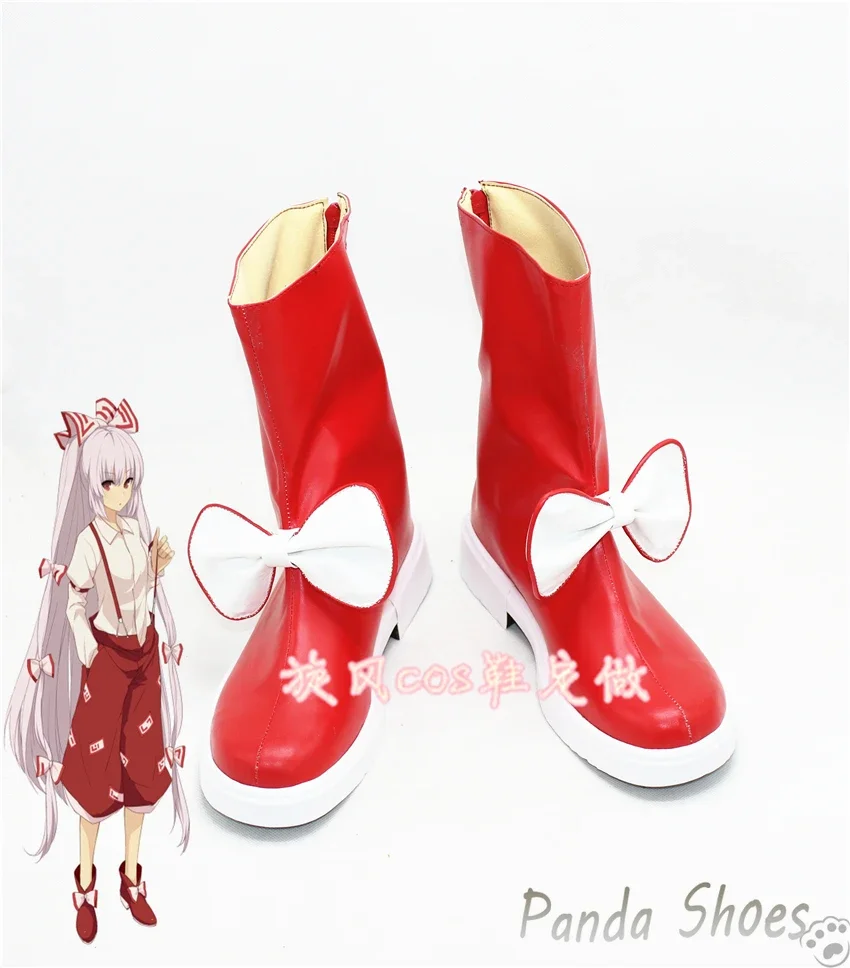 

Game Touhou Project Fujiwara no Mokou Cosplay Shoes Anime Cos Comic Cosplay Costume Prop Shoes for Con Halloween Party