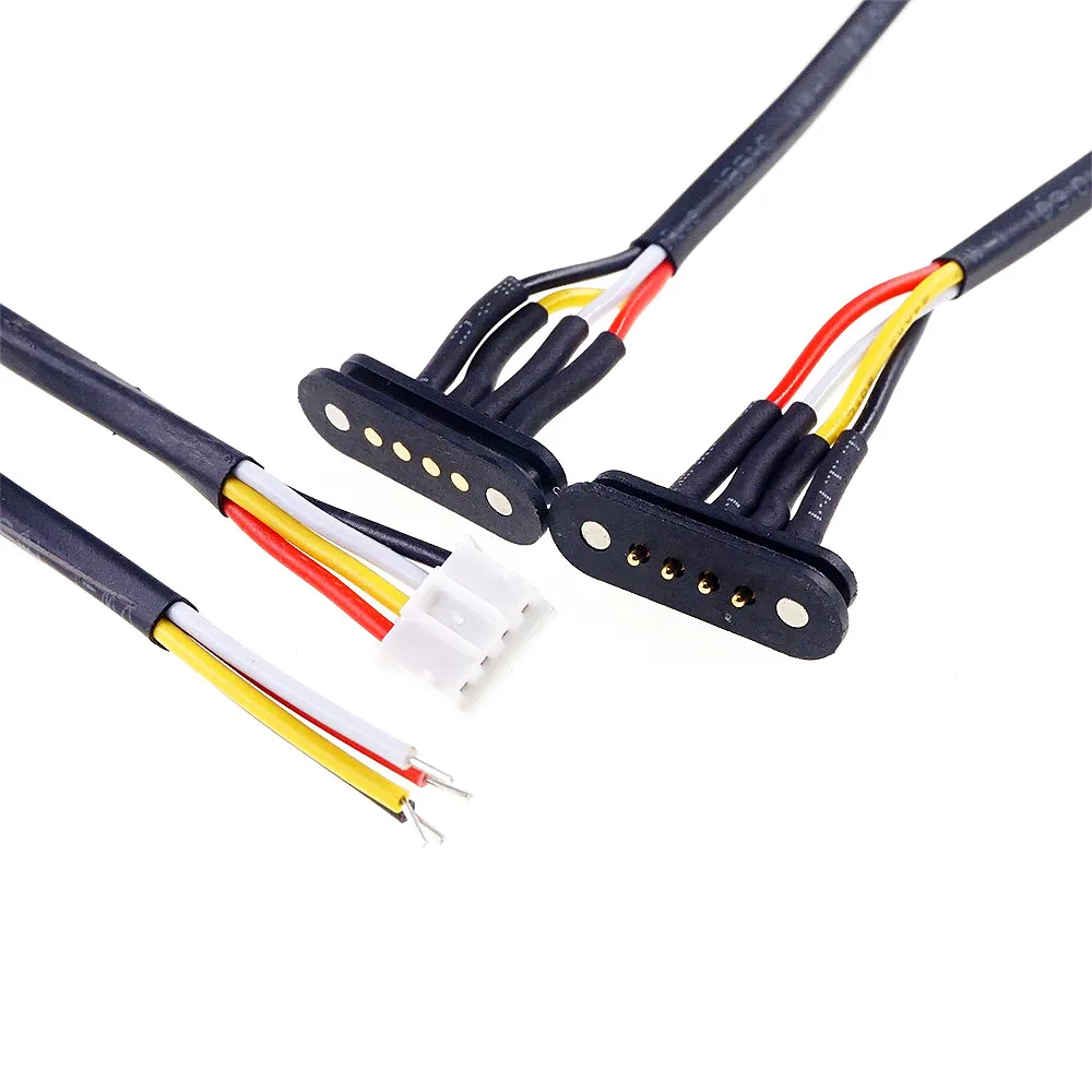 1 Sets Magnetic Pogo Pin Connector 4 Pin USB Cable Charge Data Transfer A Type Male Type C Female PCB Magnets Contact