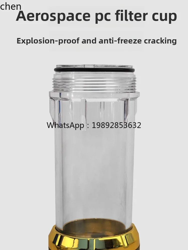 acqua di rubinetto a grande flusso per uso domestico, purificazione dell'acqua per tutta la casa, filtro in acciaio inossidabile senza elemento filtrante di ricambio