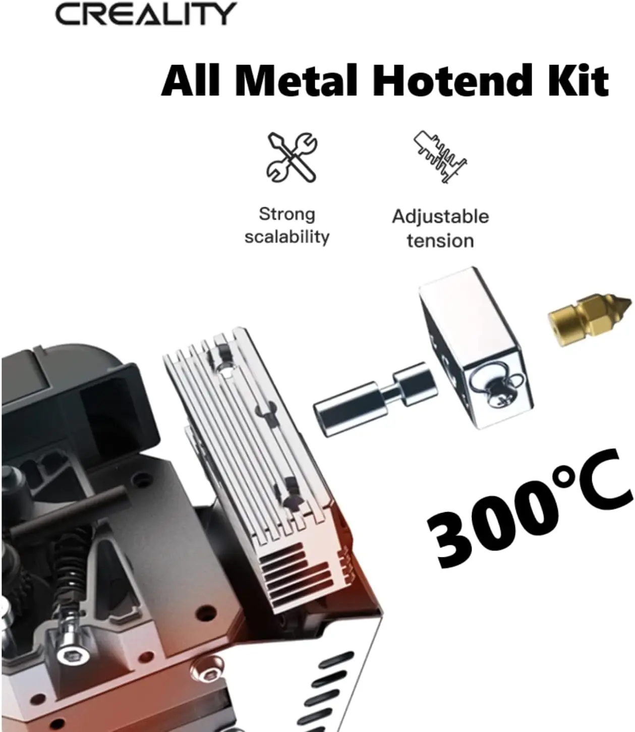 Imagem -03 - Creality Direct Drive Extruder Kit Nova Sprite Extruder Pro Upgrade para Ender Ender v2 Ender Pro Ender s1