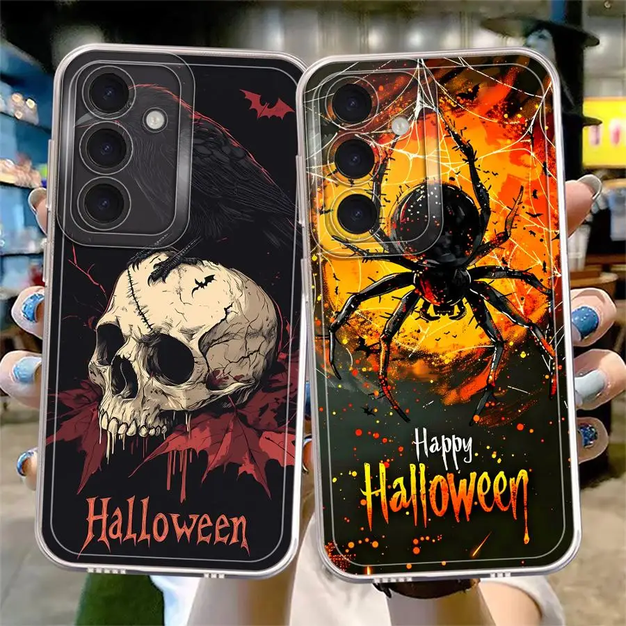 เคสโทรศัพท์ลายผีฮาโลวีนสุดเท่ สำหรับ Samsung Galaxy A71 A50 A52s A12 A16 A17 A21s A32 A52 A51 A72 A31