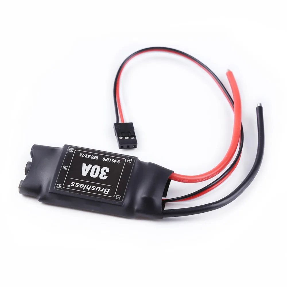 30A ESC 2-4S Brushless Rc Electric Speed Controller with 5V 2A BEC for Rc Multicopter Helicopter