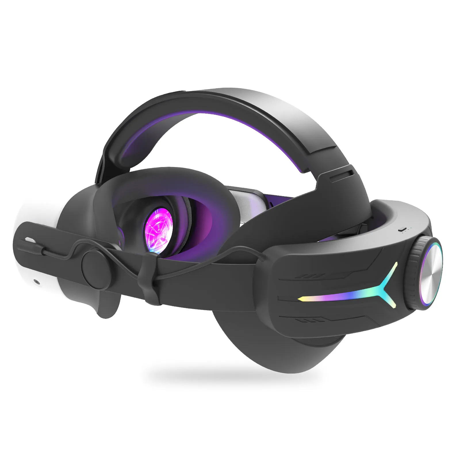 عرض ساخن لعام 2025 تصميم جديد لبطارية ميتا كويست 3 VR Elite مع بطارية 12000 مللي أمبير في الساعة RGB Light Meta Quest 3 Quest3s Ac