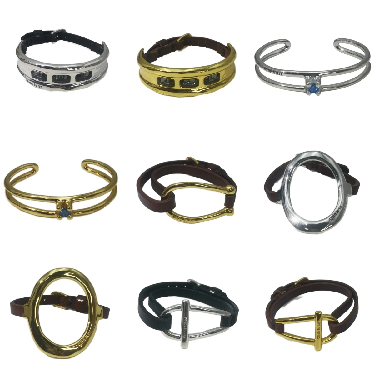 Popular 2024 New Spain UNOde Simple and Versatile Neutral Style Bracelet Collection Couple Accessories Anniversary Gift