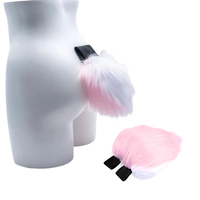 1pc Handmade Imitation Animal Tail Fluffy Lolita Imitation Plush Rabbit Tail Cosplay Props Masquerade Accessories Stage Shows