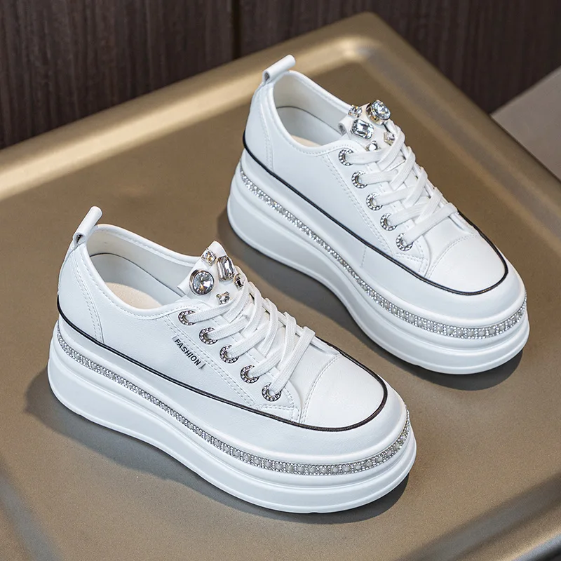 سميكة وحيد أحذية للنساء ، ارتفاع ارتفاع مطابقة ، طالب الكورية تنوعا ، بطانة واحدة ، الاتجاه الجديد ، الخريف ، 7 سنتيمتر ، 2023