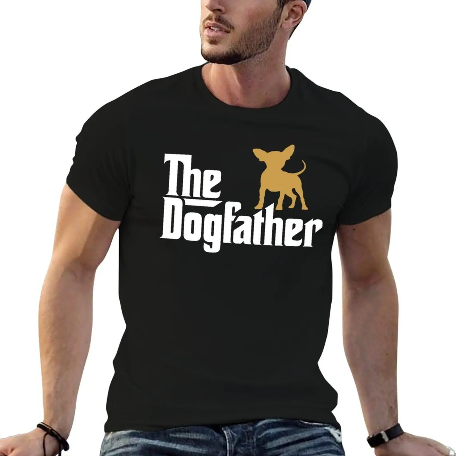 

The Dogfather Chihuahua Funny Shirt T-Shirt anime t shirts oversize cotton t shirt man T-Shirt