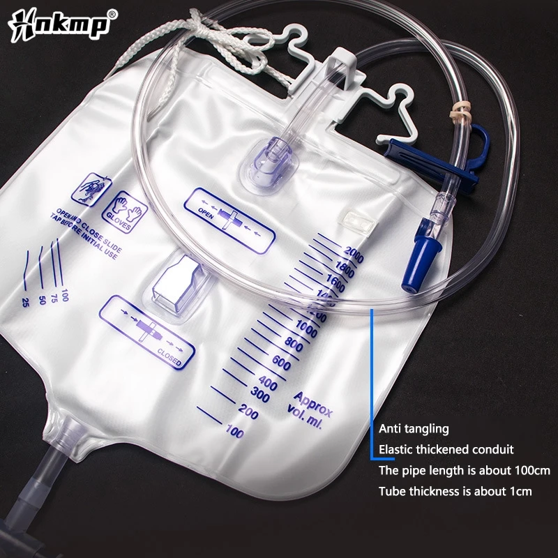 

1Pcs Disposable In Vitro Drainage Bag Female Male Elderly Urinary Bag Medical PVC Pee Collector Use With Multiple Catheter