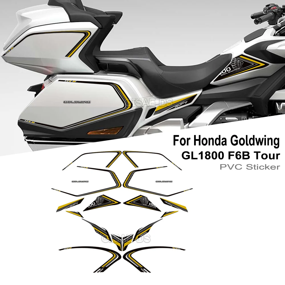 

For Honda Goldwing Gold wing GL1800 F6B Tour Tank Pad Stickers Fairing Fender Protector Decals 2022 2023 2024