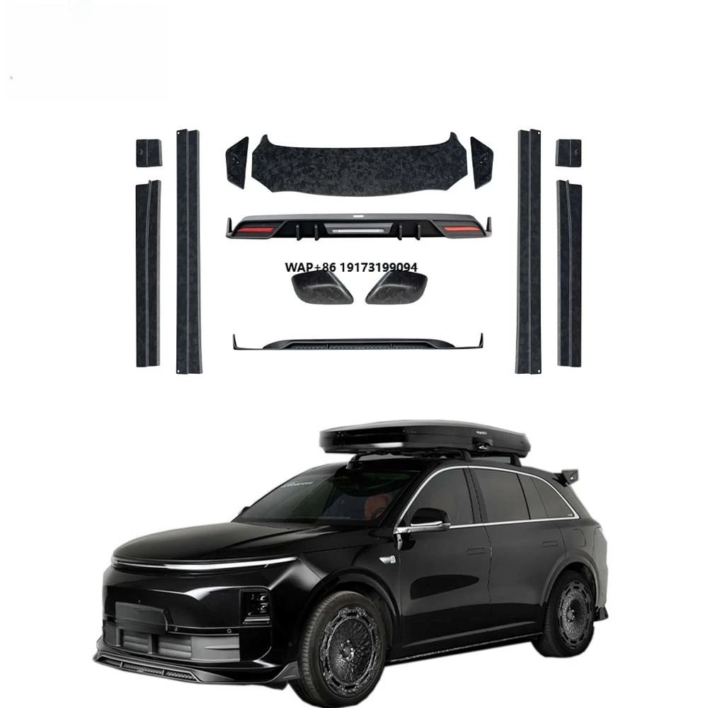 New L6 2024+ Bodykit Front Lip Rear Lip Side Skirts Rear Wing Side Mirror Covers Rim Covers PP Carbon Fiber High Quality 100%