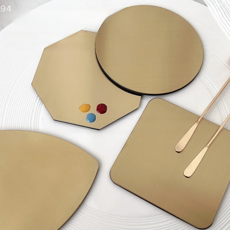 

Multi Functional Metal Nail Color Palette For Gel Polish Drawing Mix Board Nail Photography Background False Nail Tips Display