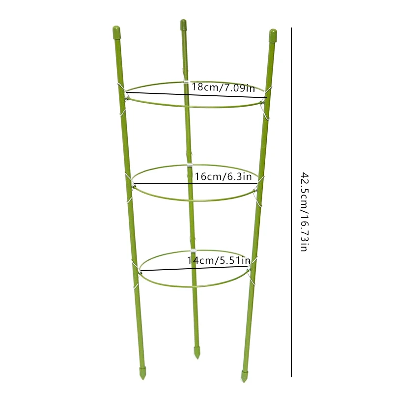 Tomato Plant Support Cage With Adjustable Ring Deformable Plant Bracket Climbing Vegetables Flowers Stakes Vines Stand