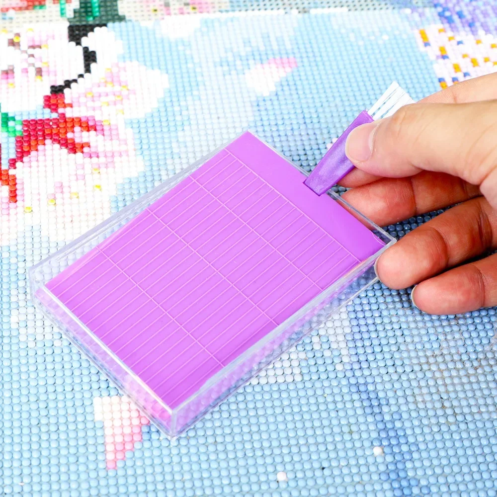1pc Diamond Painting Tool Tray Kits Drill Box Funnel Screen Drilling Disc Dividing Disc Diamond Moasic Pen Nail Art Beading Plat view 3