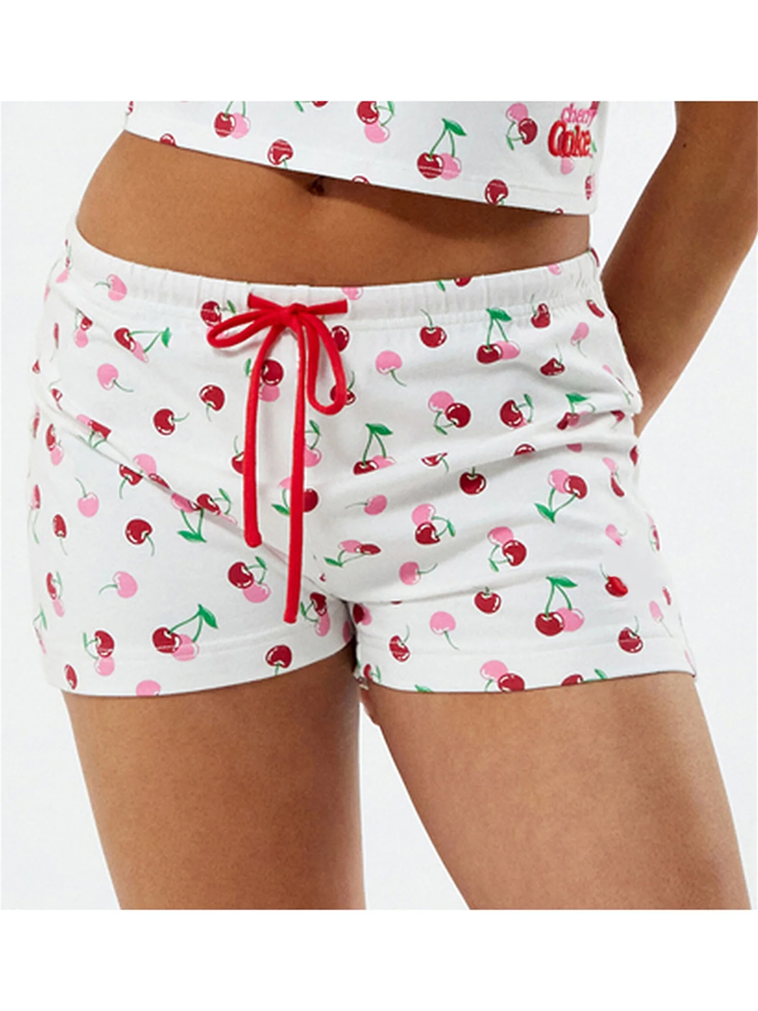 

Women s Lightweight Cotton Pajama Shorts with Elastic Waistband and Cute Animal Print Design for Summer Lounging