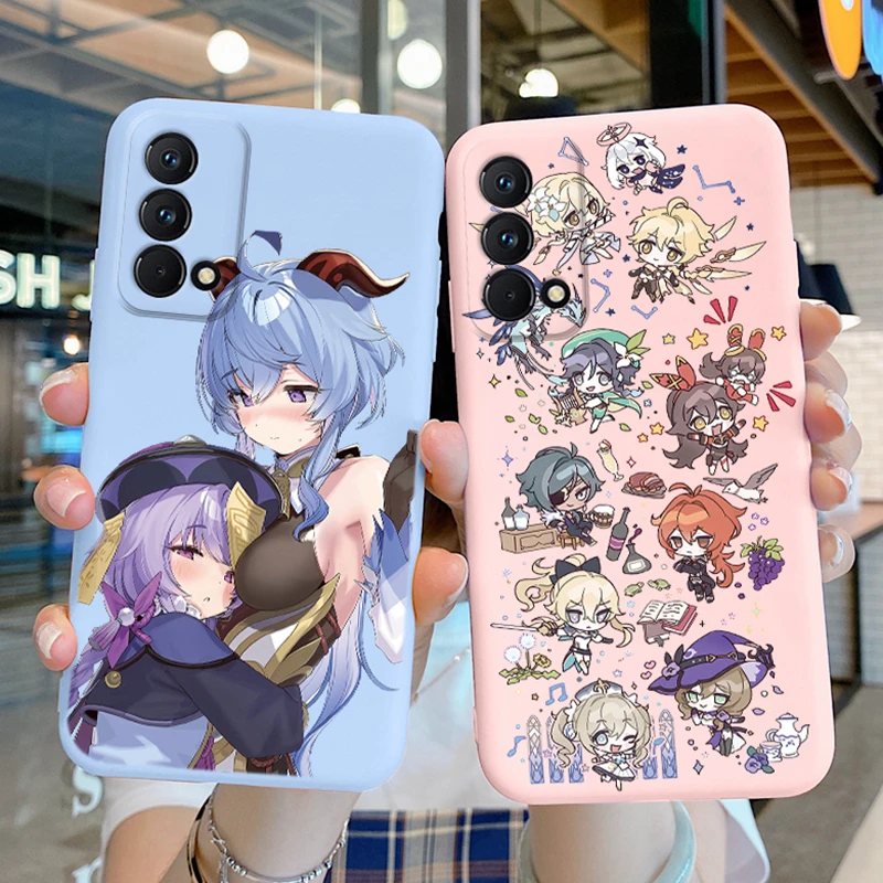 Genshin Aether Lumine Phone Case Gaming Ganyu Impact For Realme GT Master Edition Q3 Pro Silicone Printed Cartoon Siling Cover