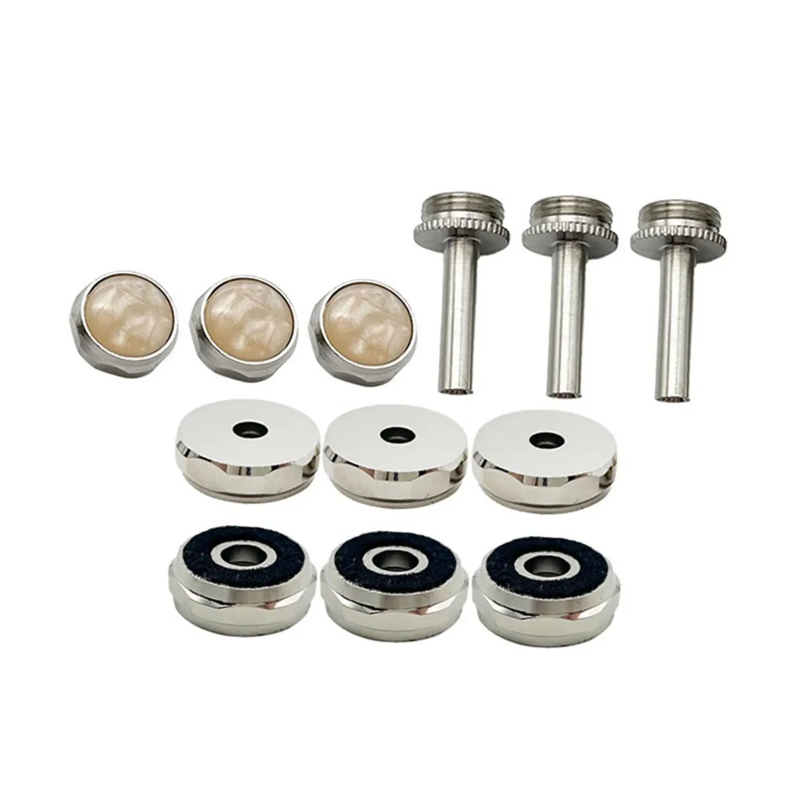 Trumpet Finger Buttons Rods Valve Covers BB Trumpet Repair Parts for Cornets