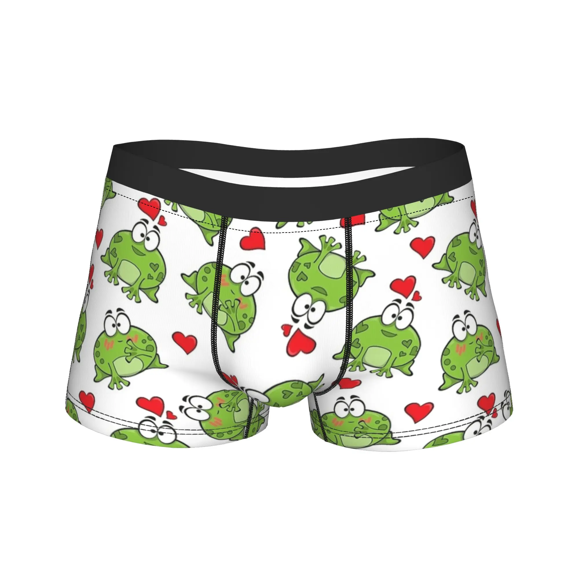 

Любители лягушек, нижнее белье с красными сердечками, таможенный багажник, модные мужские трусы, классические трусы-боксеры, подарок на день рождения