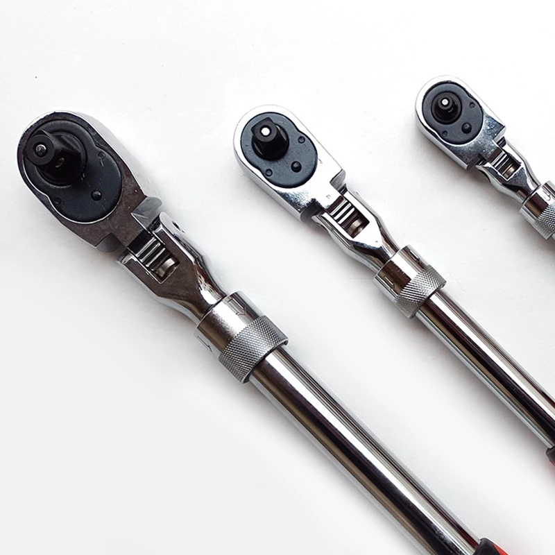 ABAE-72-Tooth Carbon Steel Retractable Ratchet Wrench Automatic Quick Release Spanner Multifunctional Hand Tool