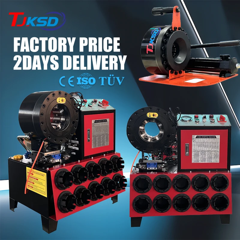 

DX68 DX69 Factory Automatic 1/4-2'' P32 P20 Hydraulic Hose Pipe Pressing Tool Crimper Excavator Hose Crimping Machine