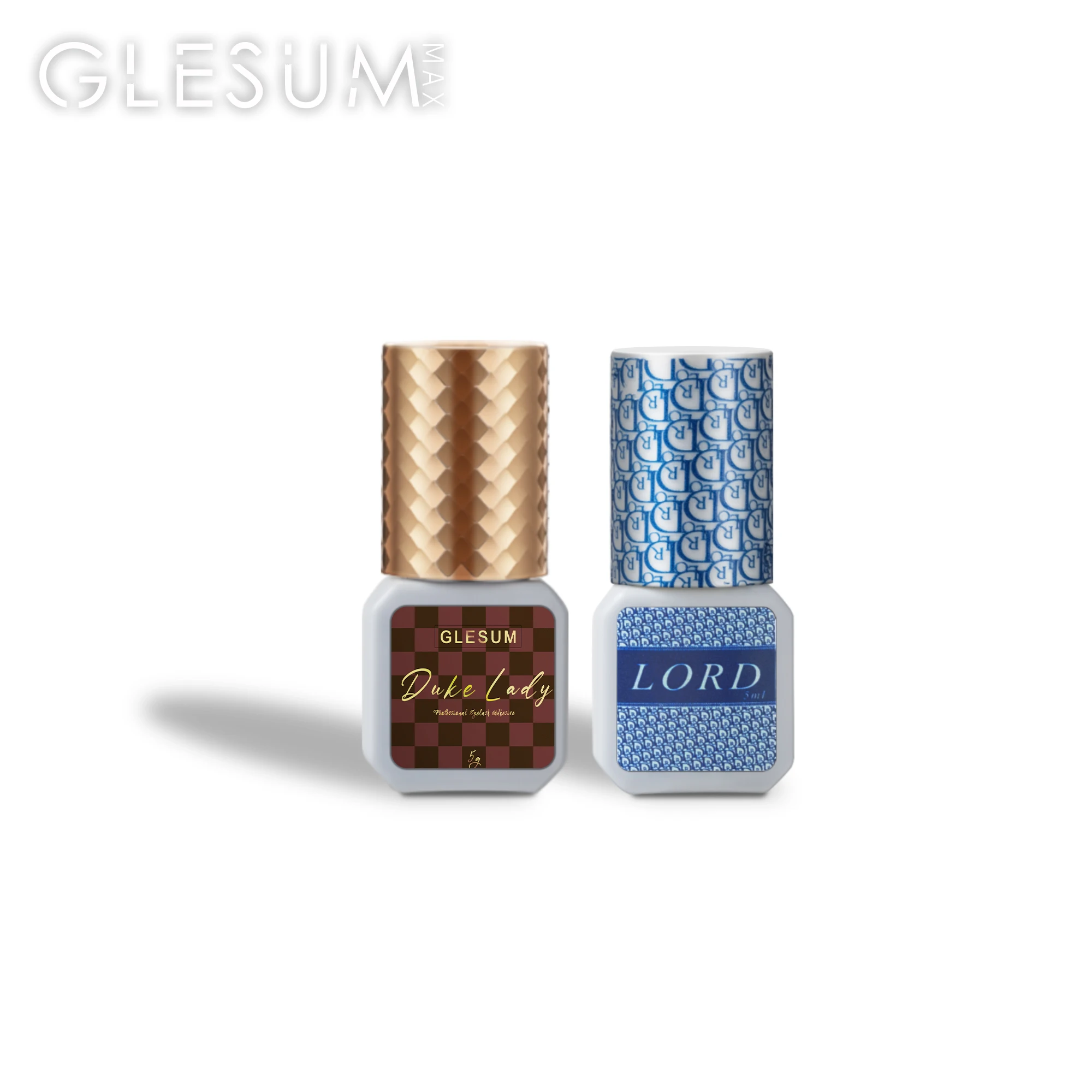 GLESUM Duke Lord Eyelash Glue Set Fast Drying Strong Hold Waterproof waterproof Gentle Formula for Professional Lash Extension