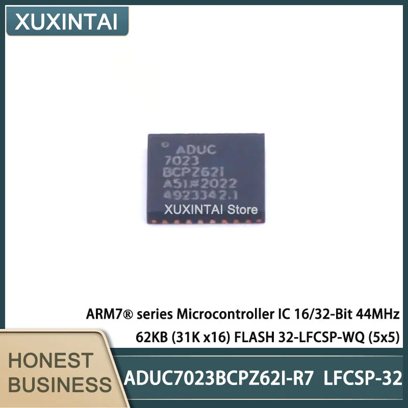 10Pcs/Lot New Original  ADUC7023BCPZ62I-R7 ADUC7023BCPZ62I  Microcontroller IC 16/32-Bit 44MHz 62KB (31K x16) FLASH 32-LFCSP