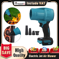 Podofo 28000RPM Handheld Electric Jet Air Blower High Power Jet Fan Lithium Violent Fan Multifunctional Car Washer Dust Blower