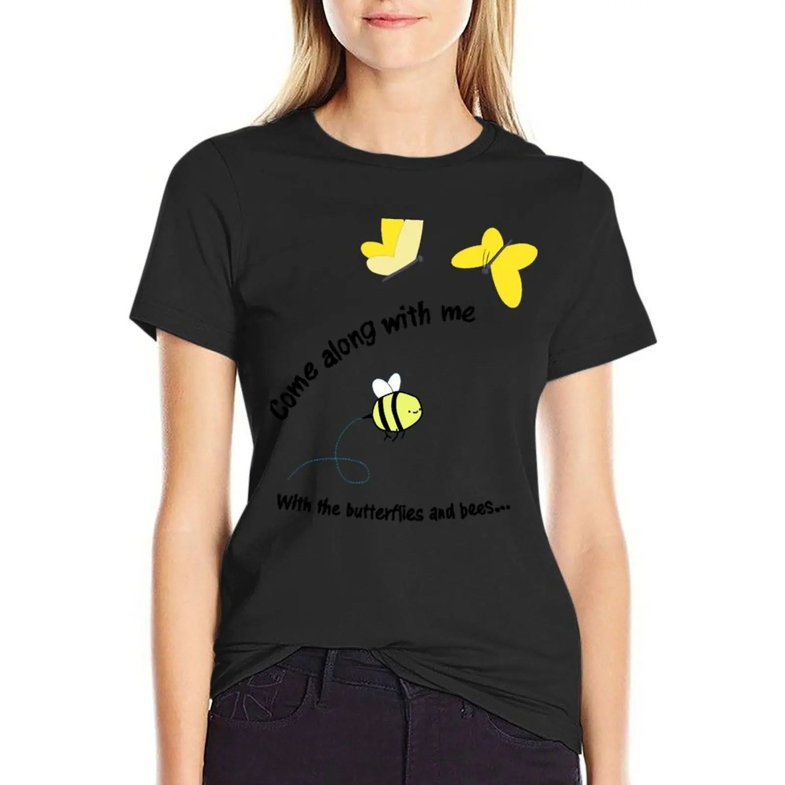 

Butterflies and Bees T-Shirt tees graphics tops cute t-shirts for Women