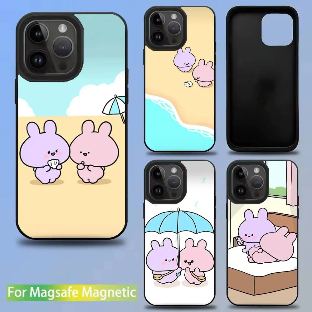 

Cartoon A-Asamimichan Phone Case For iPhone 16,15,14,13,12,11,Pro,Max,Plus,Mini,SE New Magsafe Magnetic Wireless Charging