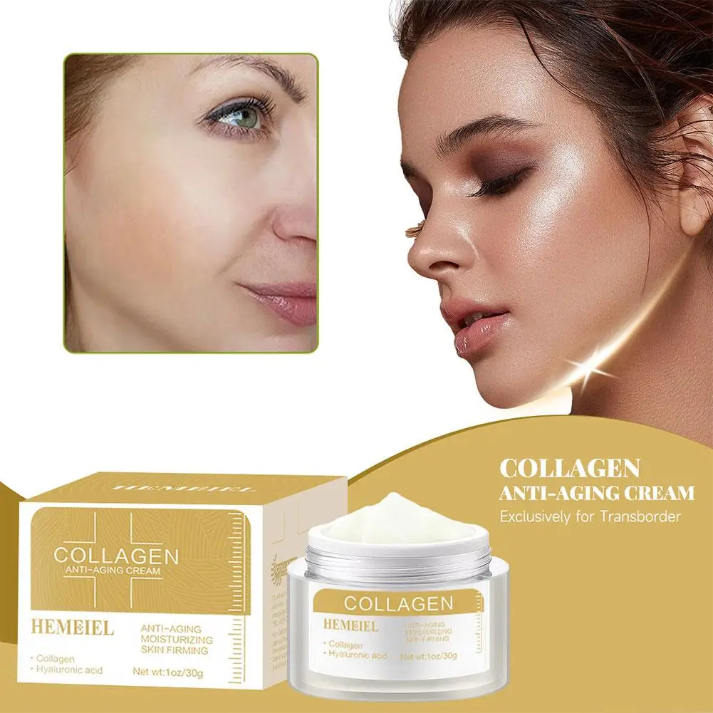 

Collagen Wrinkle Removal Cream Fade Fine Lines Firming Anti-aging Beauty Moisturizing Puffiness Tighten Care Improve Liftin V0S6