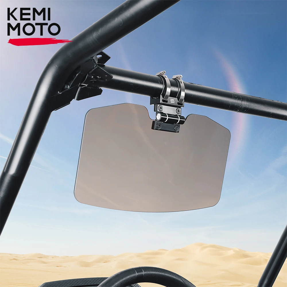 UTV Sun Visor Oversized Anti-Glare Fit 1.5-2 in Roll Bars Compatible with Polaris RZR 800 900 1000 For Can-Am Maverick X3