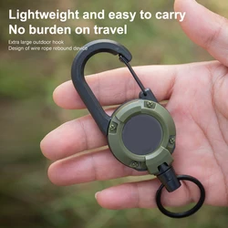 1PC Automatic Retractable Wire Rope Anti Theft Easy-to-pull Buckle Rope Elastic Keychain Sporty Retractable Key Ring Anti Lost
