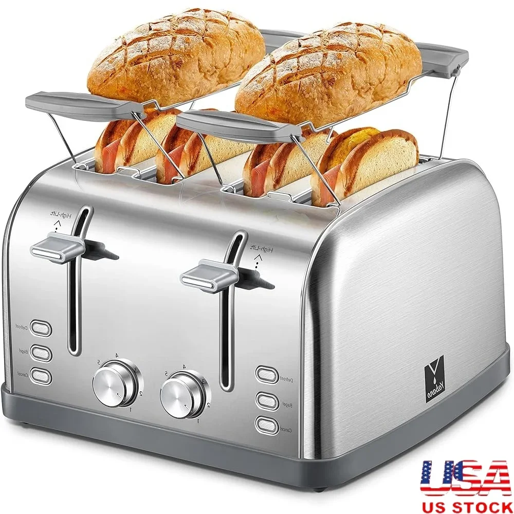 tostapane-a-4-fette-slot-extra-larghi-in-acciaio-inossidabile-con-funzione-bagel-muffin-leva-di-sollevamento-elevata-7-impostazioni-di-tonalita-riscaldamento-del-vassoio-briciole