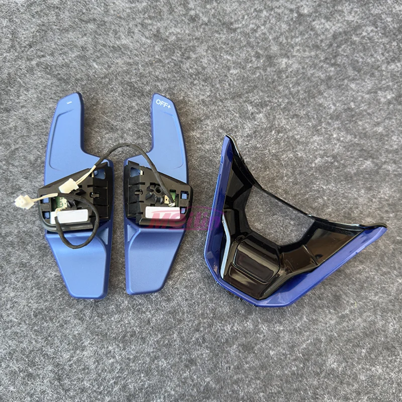 مناسبة لعجلة القيادة من الجيل الثامن لسيارة فولكس فاجن، شعار R الجديد، الغطاء العلوي لعجلة القيادة من الجيل الثامن، مجاذيف التحول #5