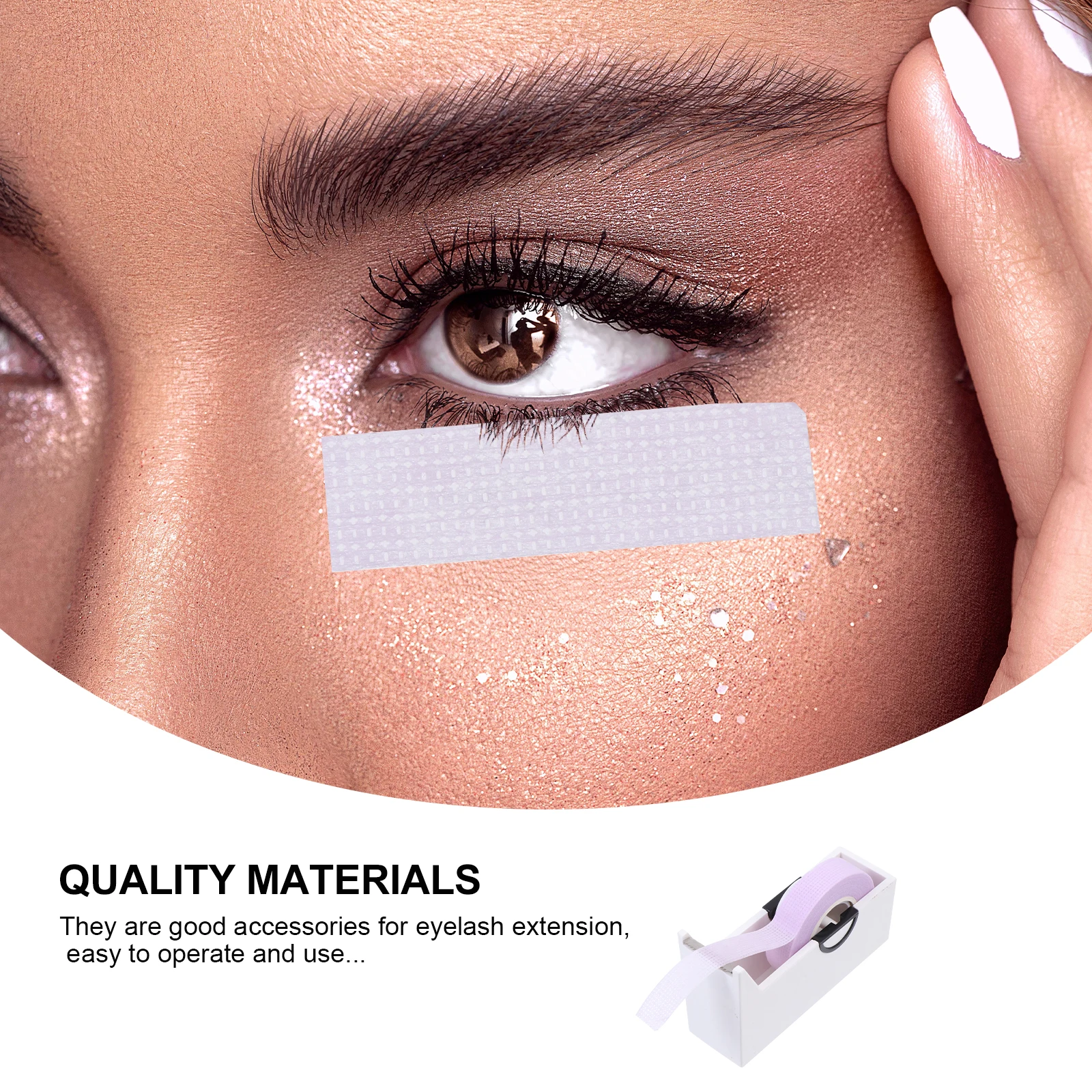 

Eyelash Tapes Adhesive Non Woven Fabric for Eyelash Extension Isolation Salon Use Practical Durable Travel Size